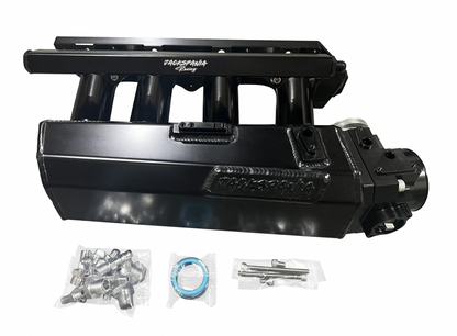 Jack Spania Racing K Series sheet metal intake manifold for K20Z3, K24, and K swap engines, shown in the image.