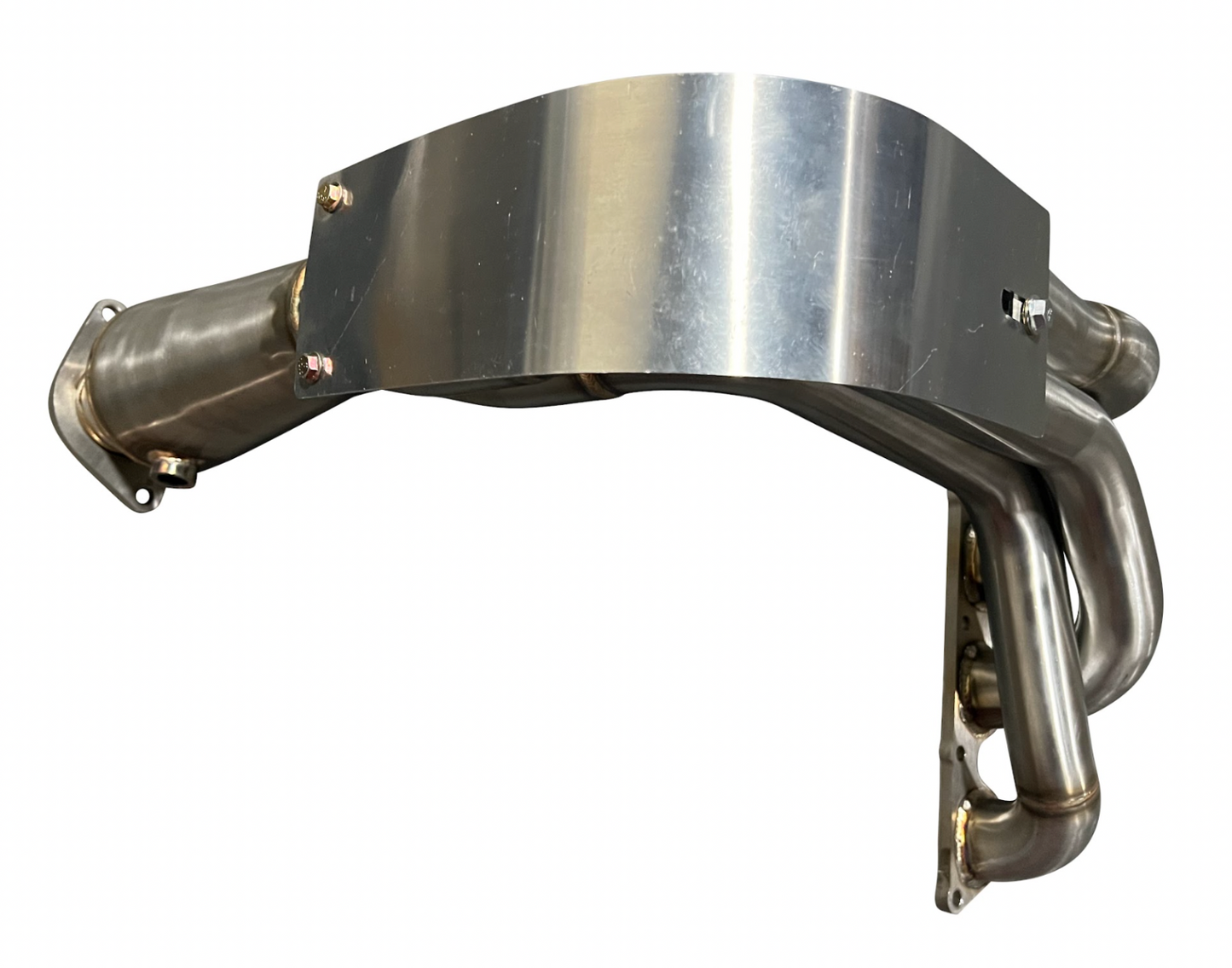 Jack Spania Racing B Series Megaphone Header 4-1 Collector RF V2 for B16, B18, B20 engines, shown in the image.