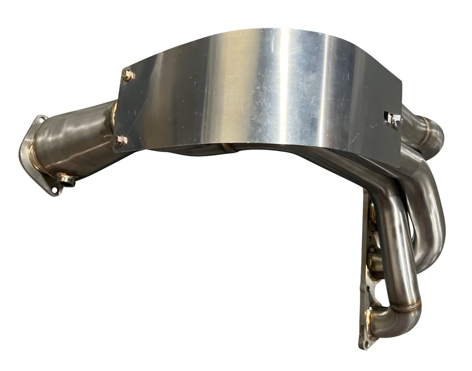 Jack Spania Racing B Series Megaphone Header 4-1 Collector RF V2 for B16, B18, B20 engines, shown in the image.
