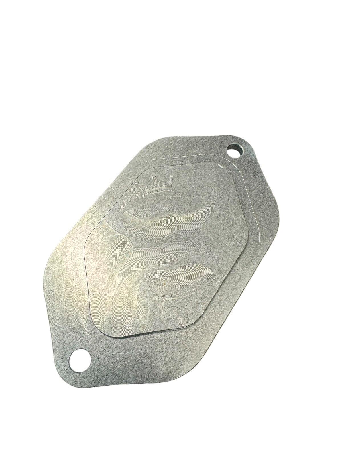 Billet aluminum block off plate for firewall engine harness on Honda Civic EK, used as an engine part by JackSpania Racing.