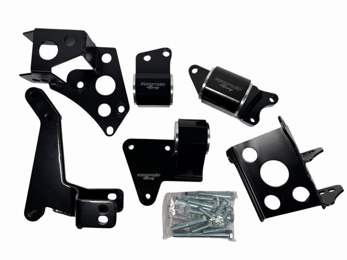 JackSpania Racing billet K series engine motor mounts for Honda Civic 96-00 EK K20 K24 K swap, CNC machined engine parts