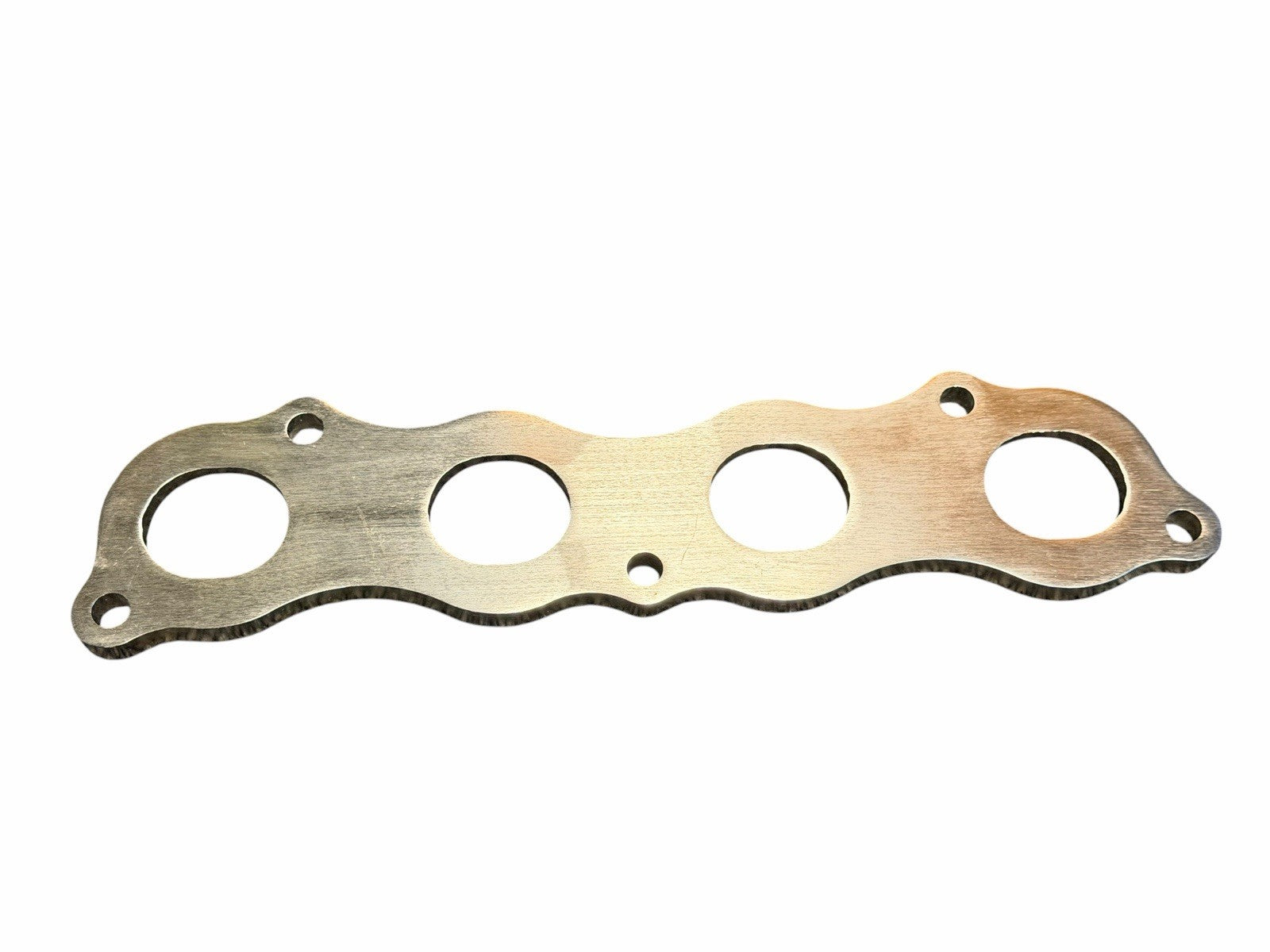 Steel K Series Exhaust Header Flange by JackSpania Racing, 1/2 inch thick turbo manifold flange with port openings.