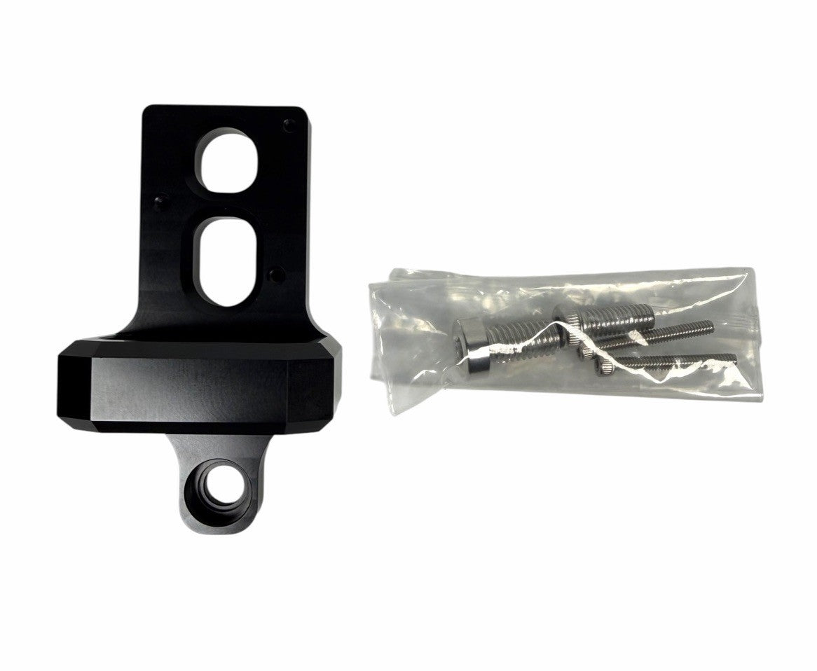 JackSpania Racing billet 4-port Mac AEM boost controller solenoid valve mount bracket for engine parts.