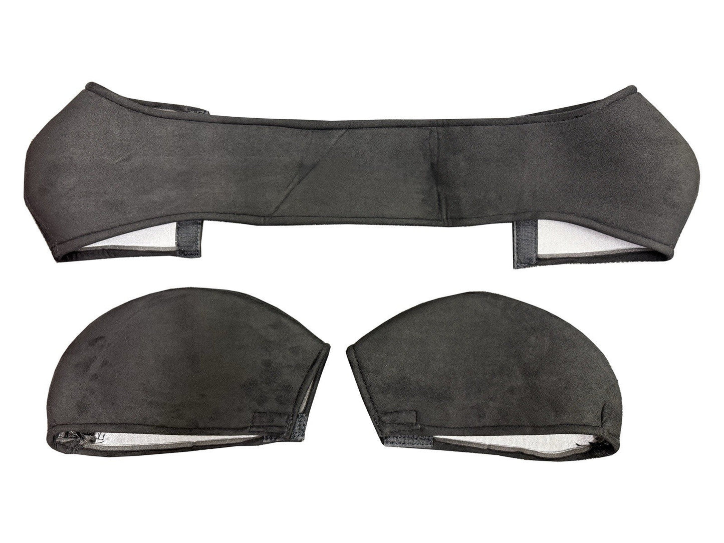 Pair of JackSpania Racing suede seat protectors for Recaro SR3 and SR4 semi-bucket seats, interior car seat accessories.