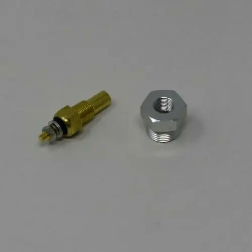 Jack Spania Racing K-Swap coolant temperature sensor adapter for Honda Acura K20 K24 K Series engine, 3/8 inch fitting.