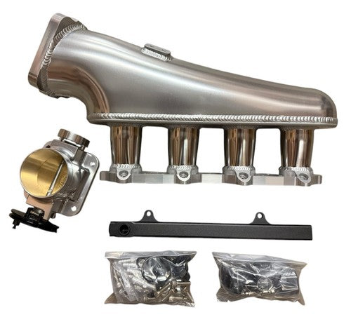 Billet Intake Manifold for S14 S15 SR20 SR20DET Fuel Rail 76mm Throttle Body Set